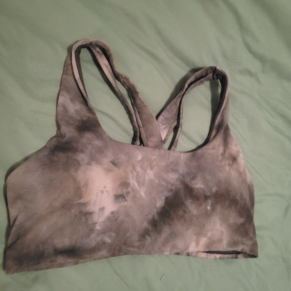 Senita Lotus Bra in Black Tie-Dye